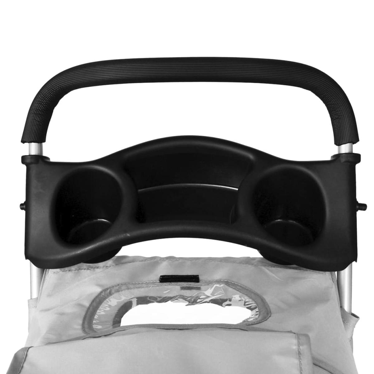 Cochecito plegable para mascotas perro/gato gris