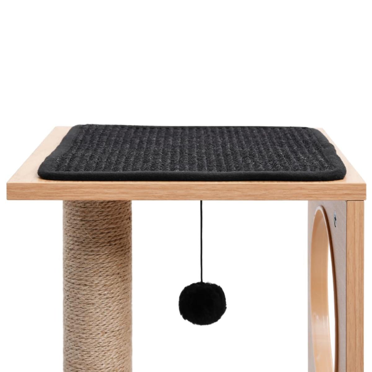 Rascador para gatos con alfombra rascadora de sisal 60 cm
