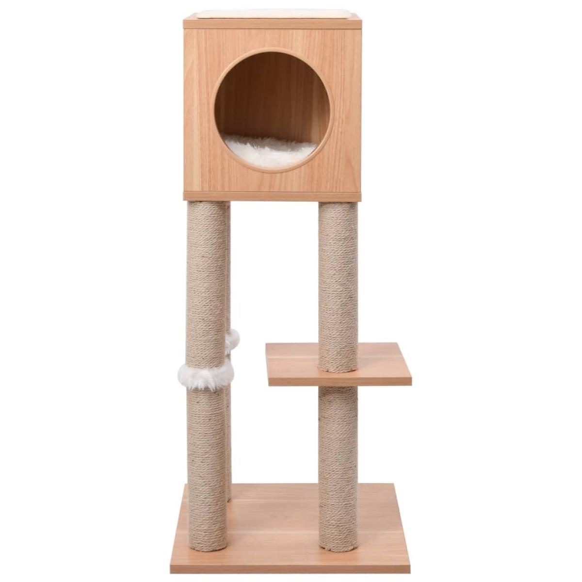 Rascador para gatos con alfombra rascadora de sisal 90 cm