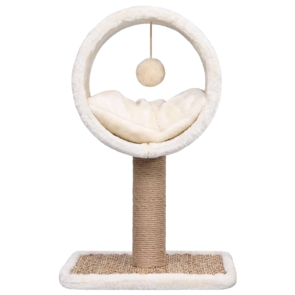 Árbol para gatos túnel superior y juguete hierba marina 56 cm