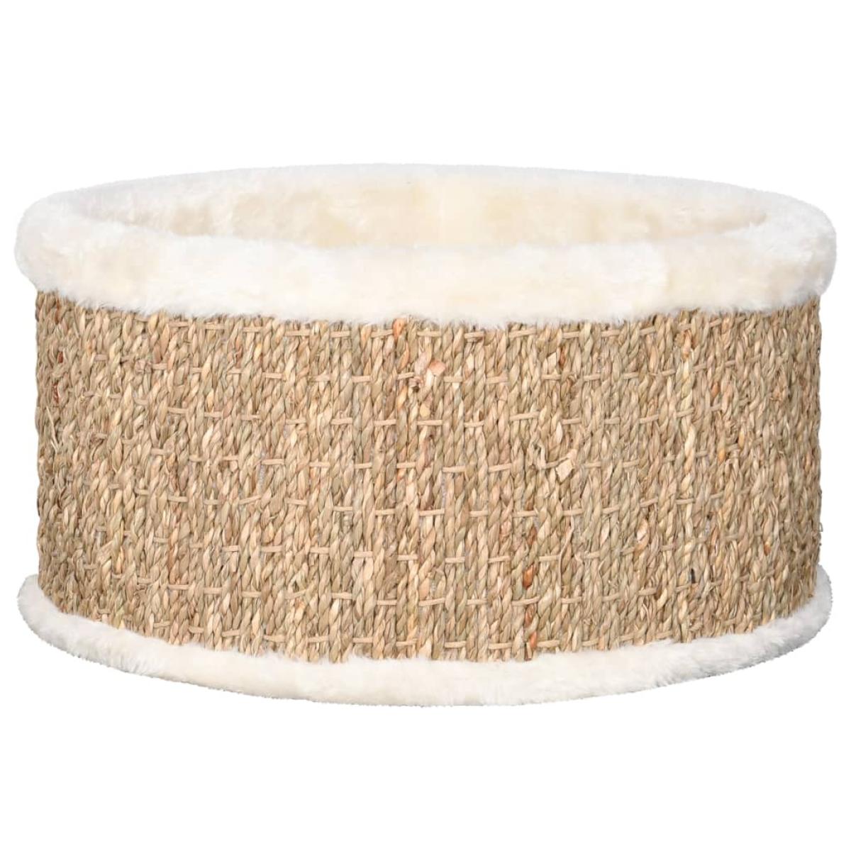 Cesta redonda para gatos 36 cm hierba marina