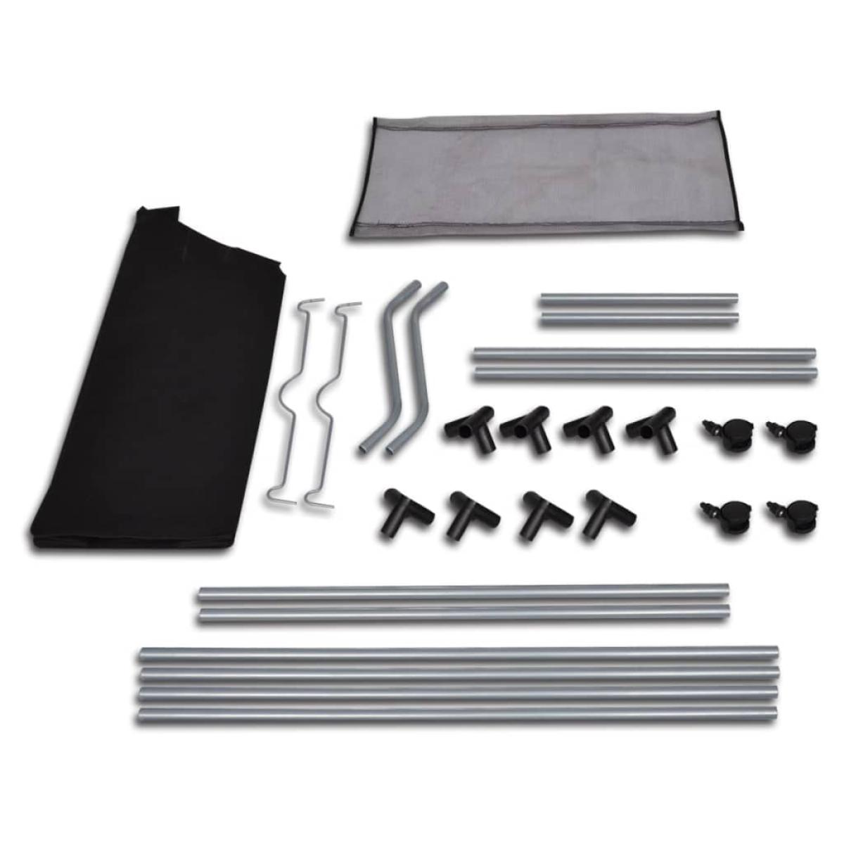 Clasificador de lavandería con 4 bolsas de color gris negro