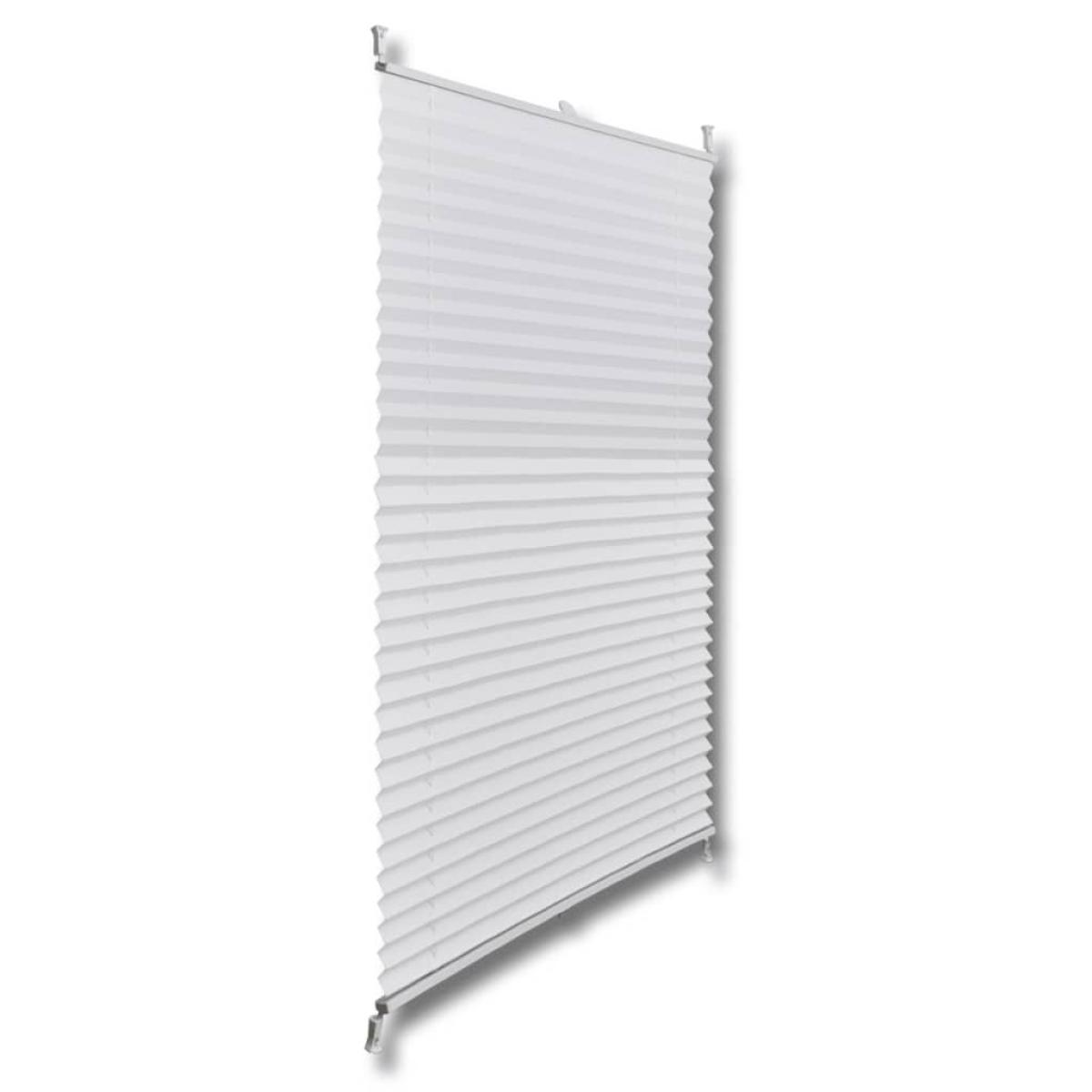 Persiana Cortina plisada blanca 80x200cm