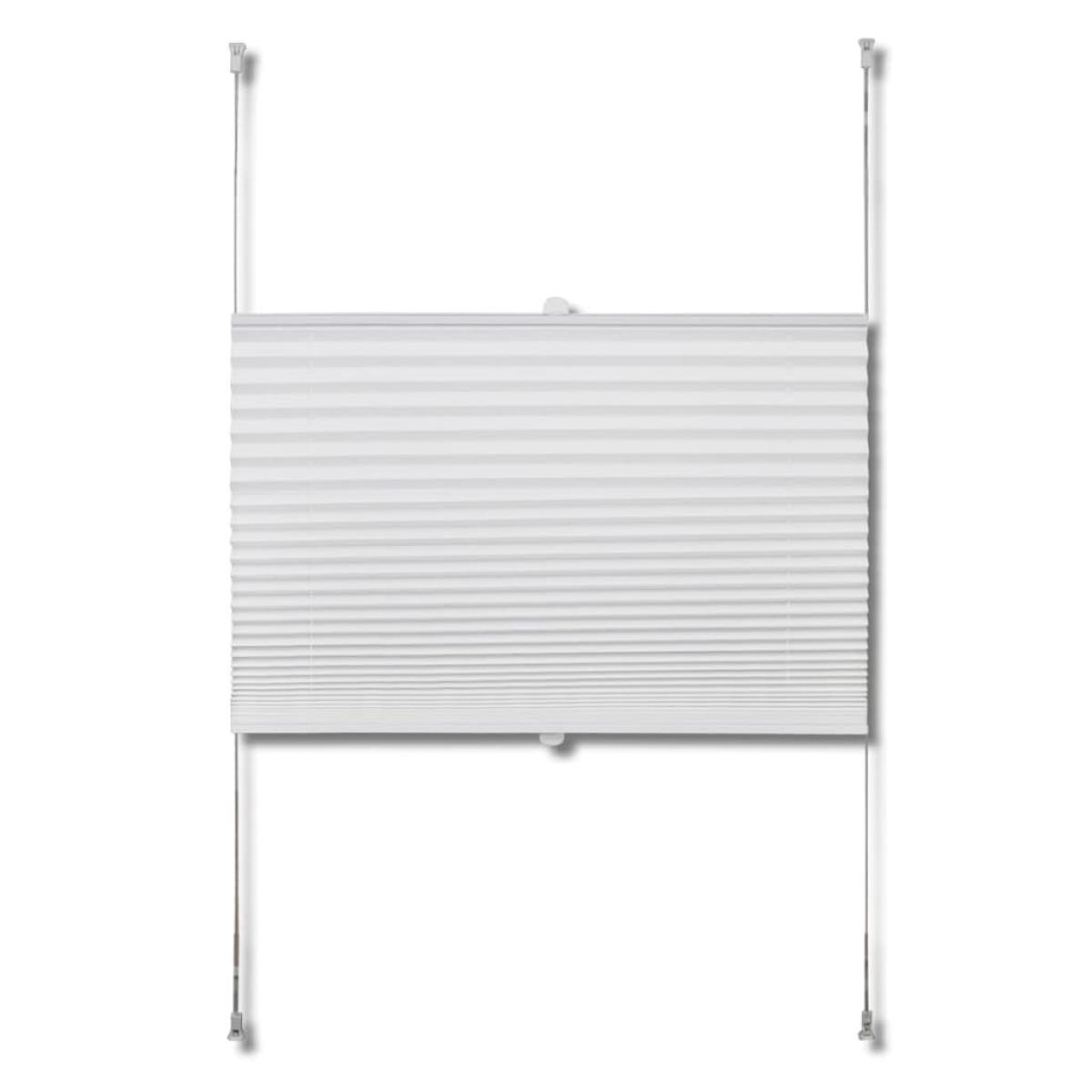 Persiana Cortina plisada blanca 80x200cm