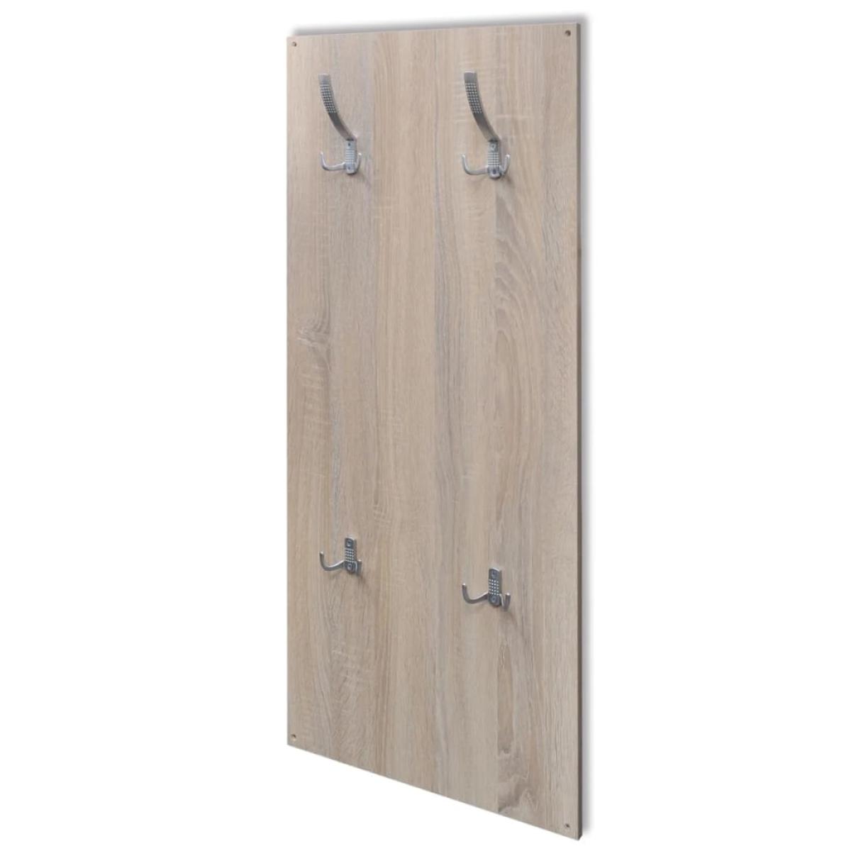 Muebles de entradita con zapatero madera 3 color roble y blanco