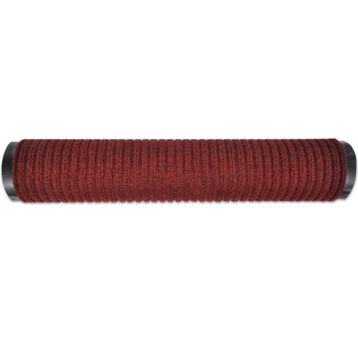 Alfombra de entrada de PVC roja, 120 x 180 cm