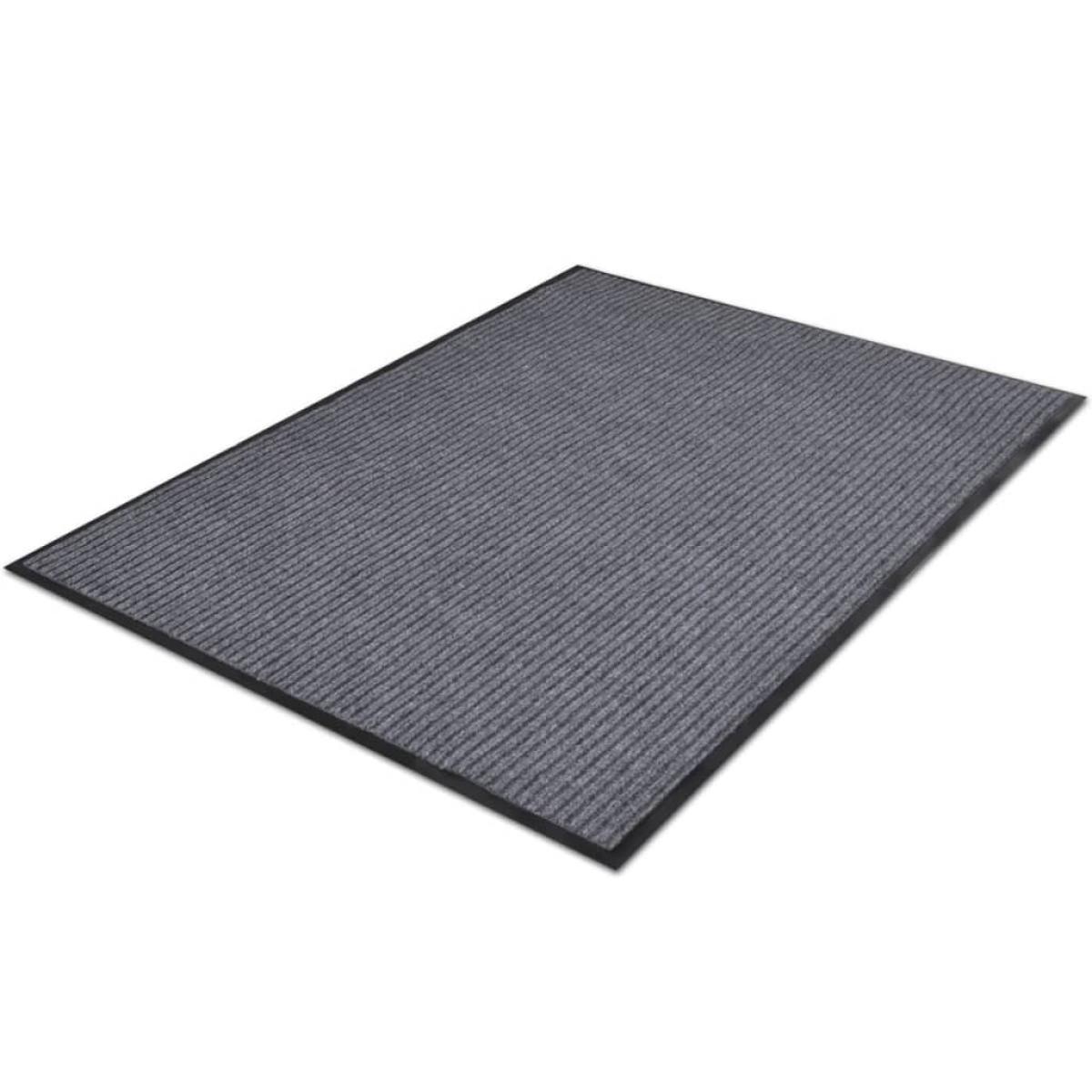 Alfombra felpudo PVC gris 90x60 cm