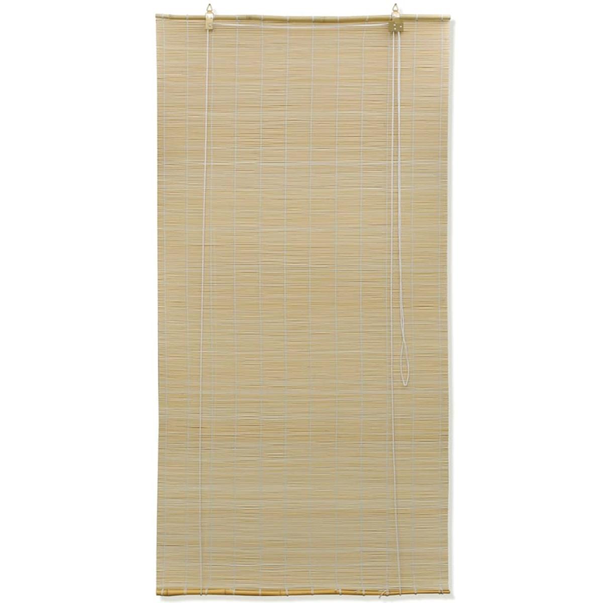 Persianas enrollables de bambú natural 120x220 cm