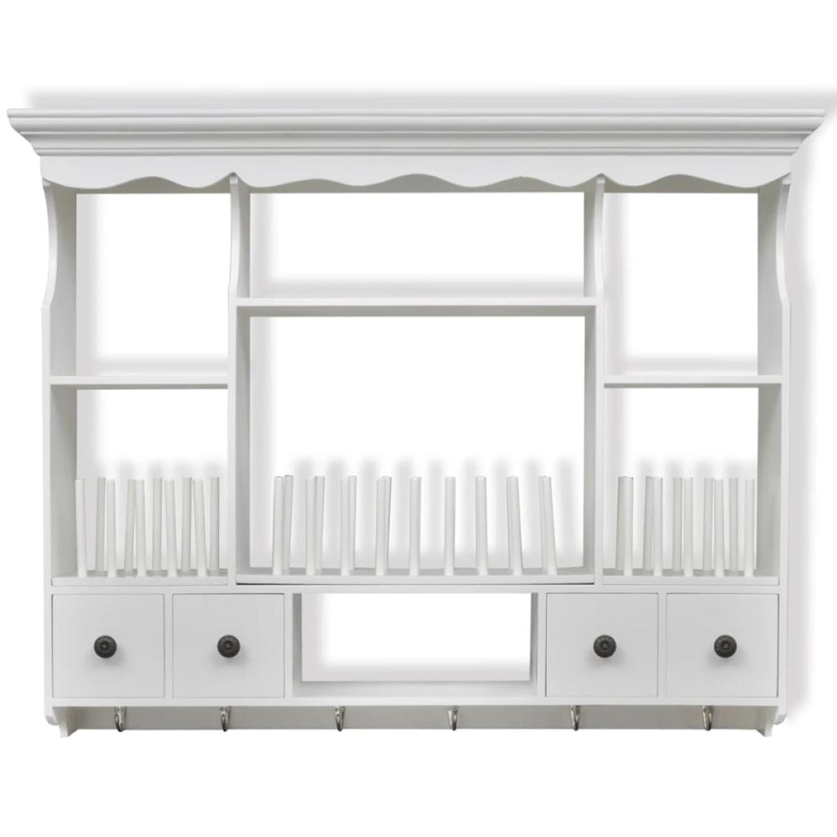 Mueble de pared para cocina de madera blanco
