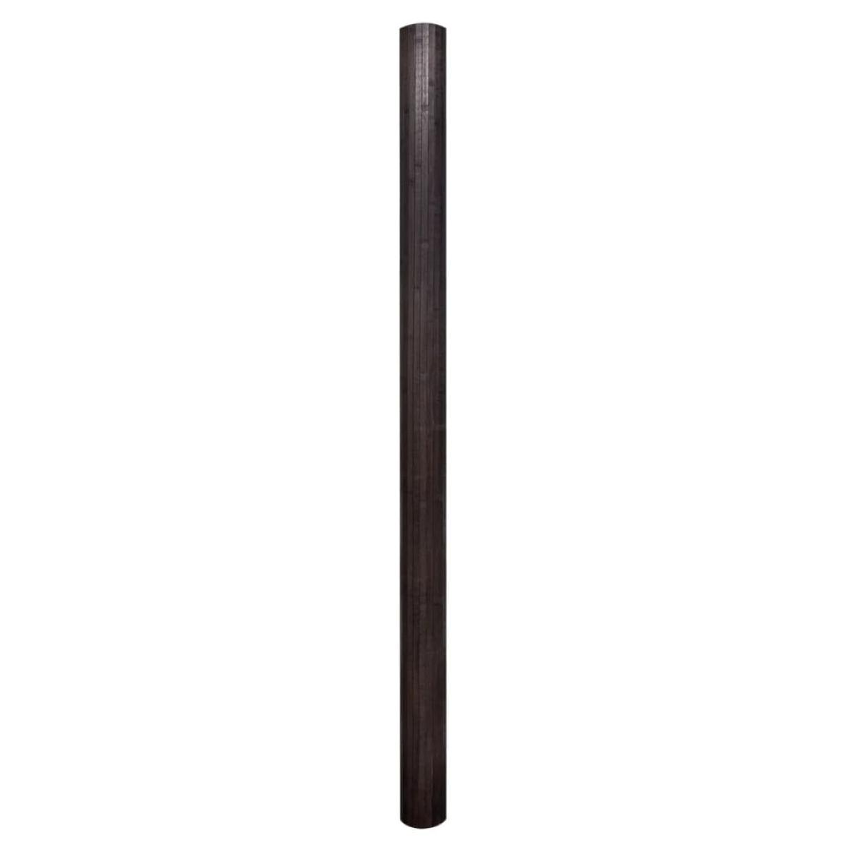 Biombo divisor bambú marrón oscuro 250x165 cm