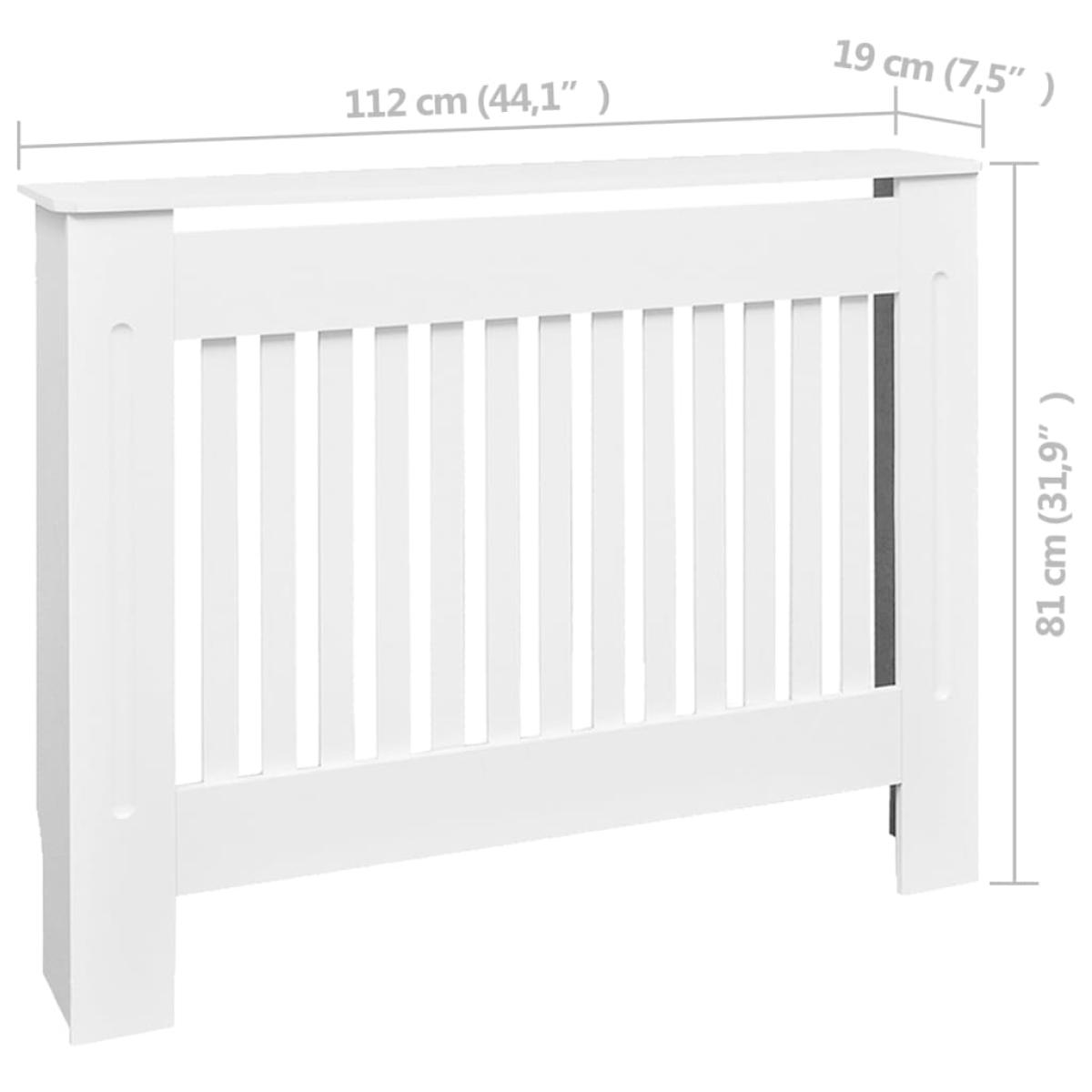 Mueble cubierta para radiador MDF 112 cm