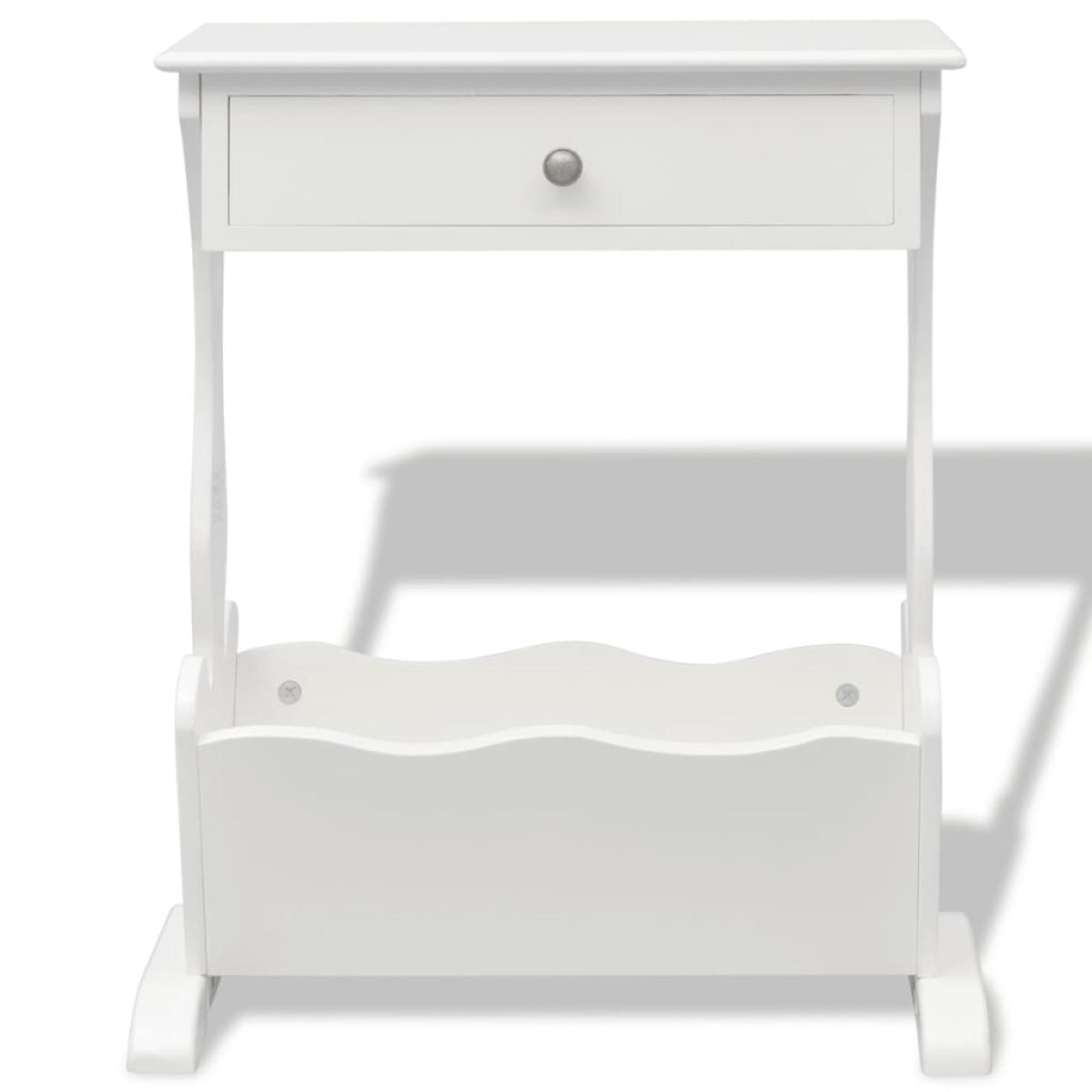 Revistero Melrose blanco