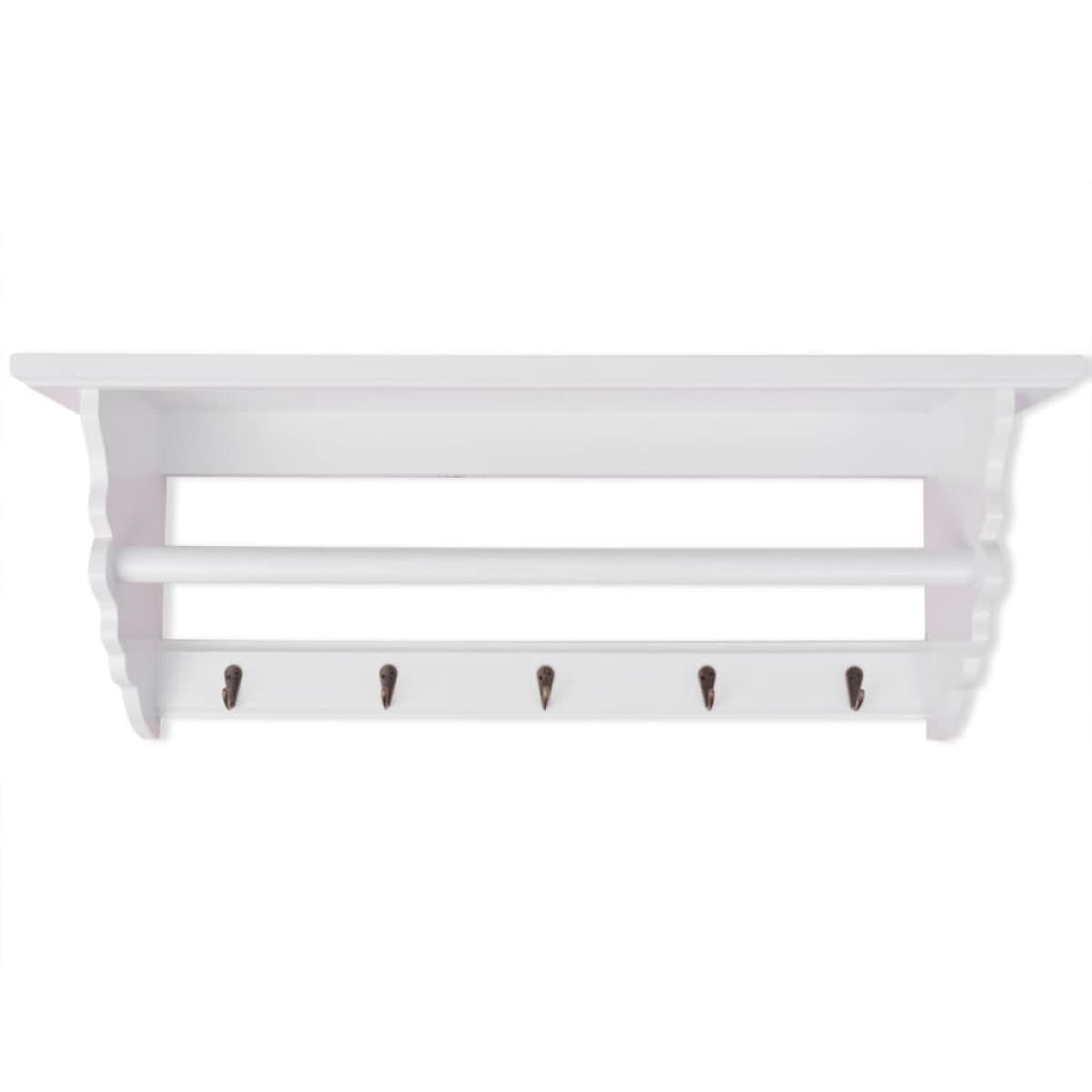 Perchero estilo barroco MDF blanco