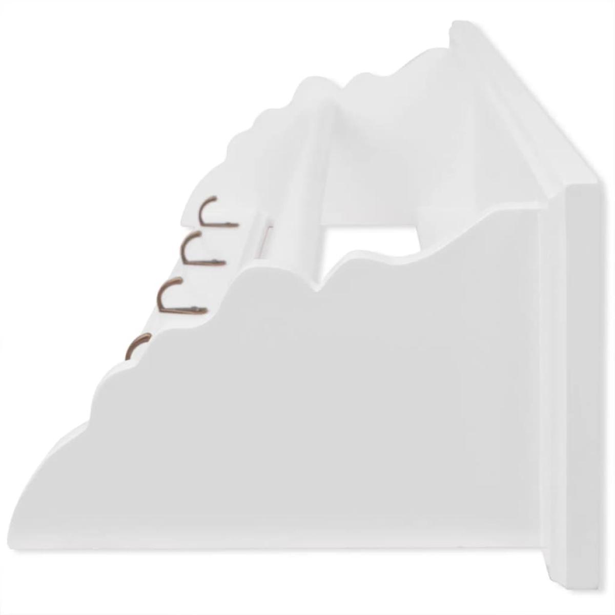 Perchero estilo barroco MDF blanco