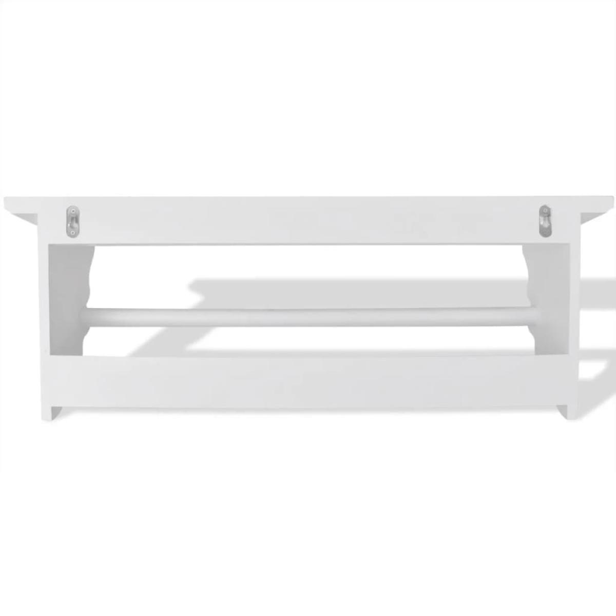Perchero estilo barroco MDF blanco