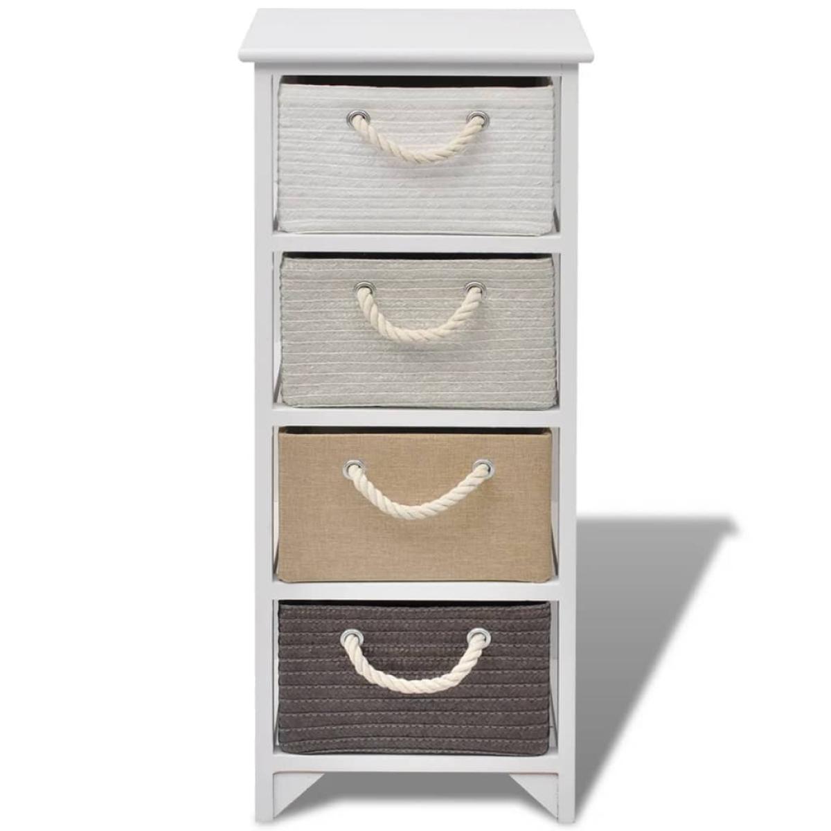 Mueble de almacenaje 4 cajones madera
