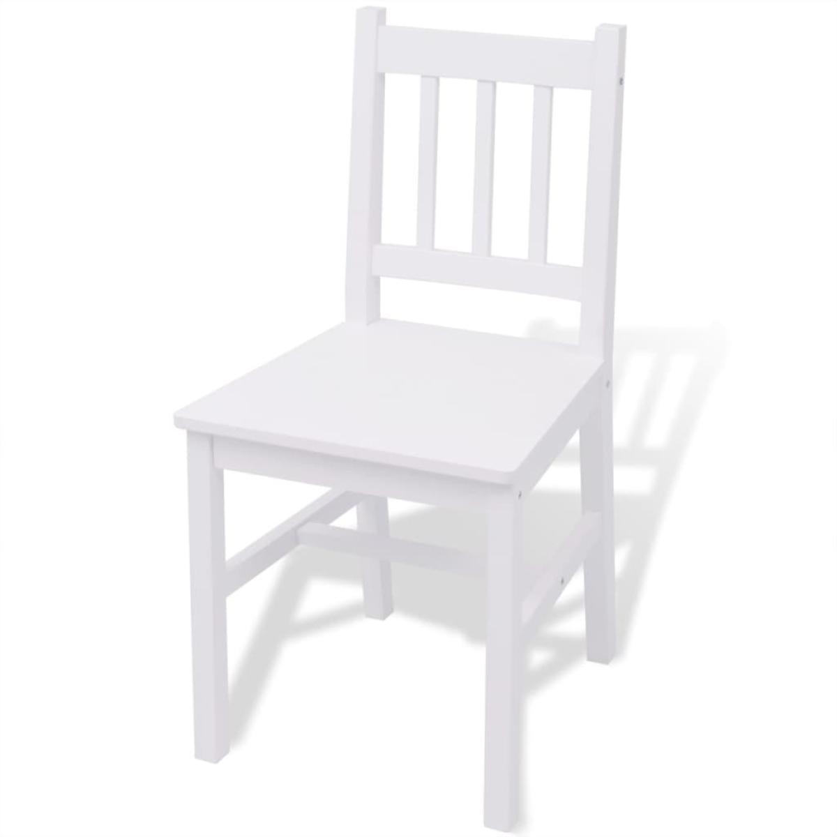 Conjunto de comedor 3 piezas madera de pino blanco