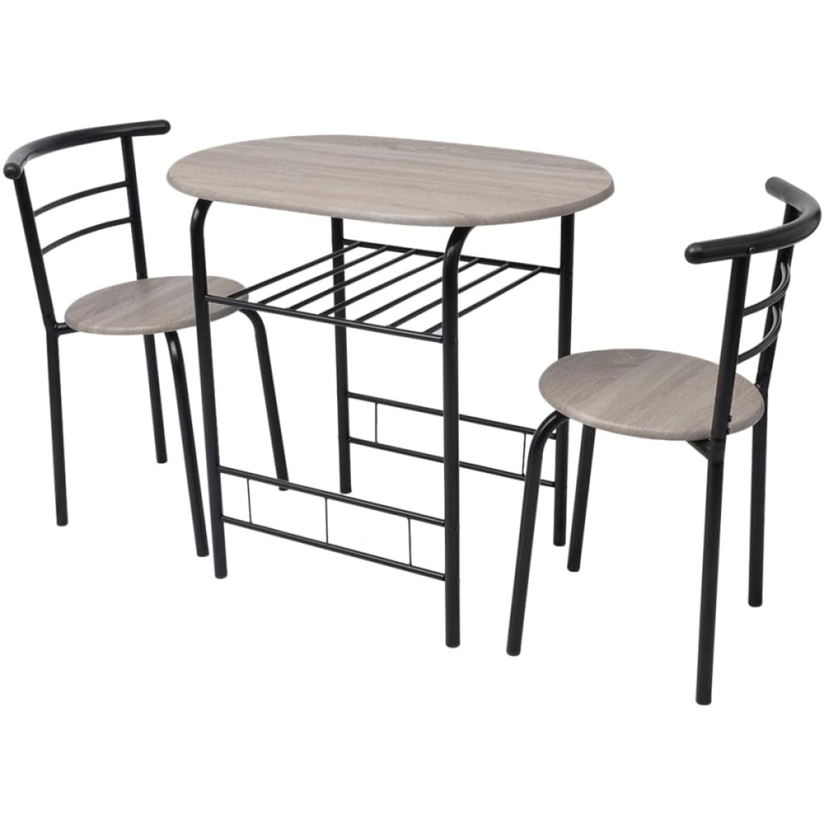 Mesa alta de cocina o bar con taburetes MDF
