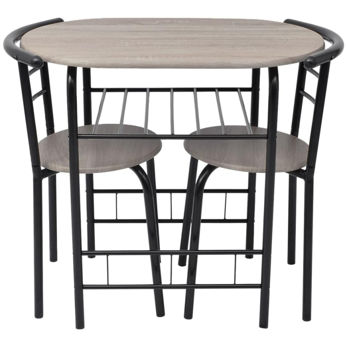 Mesa alta de cocina o bar con taburetes MDF