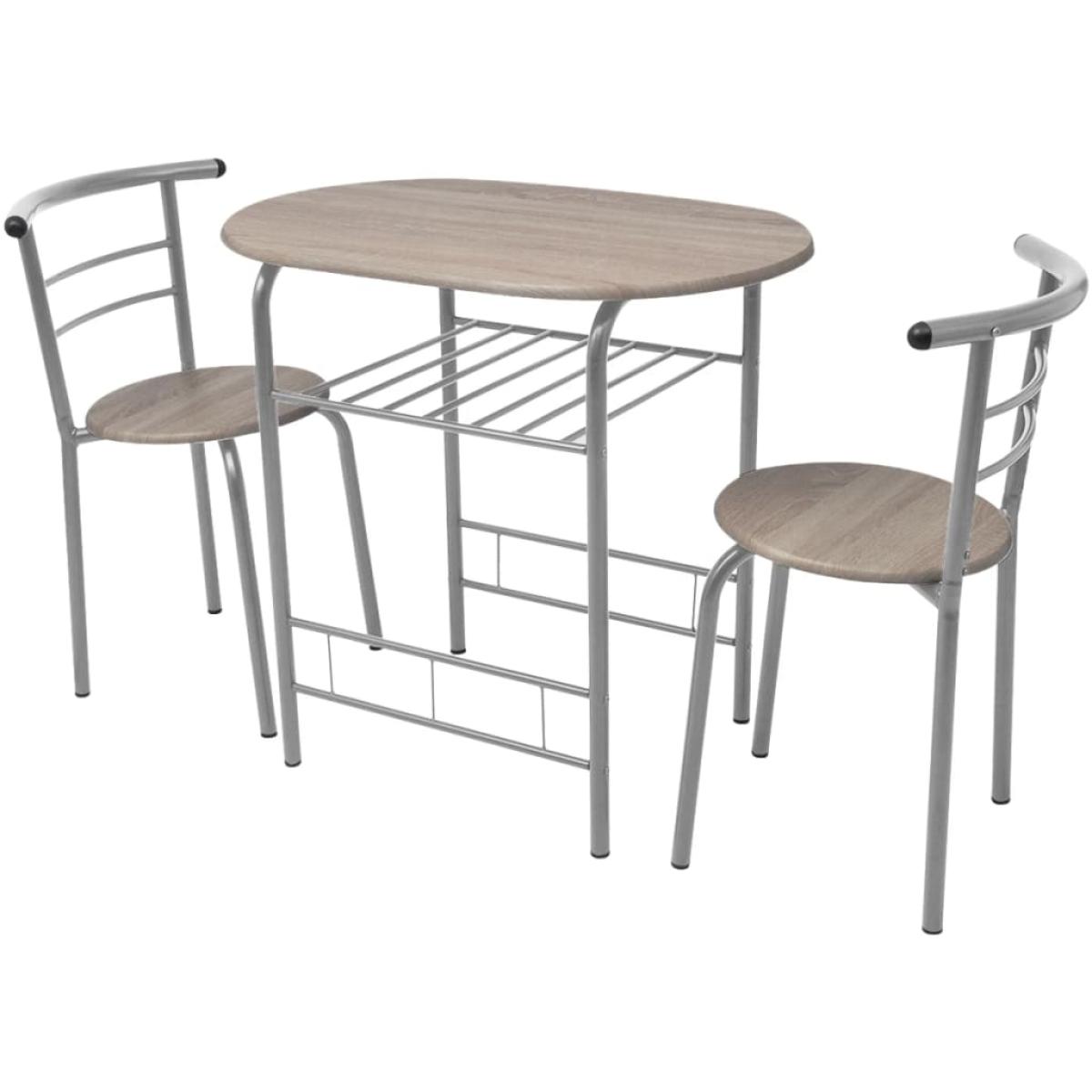 Mesa alta de cocina o bar y taburetes MDF