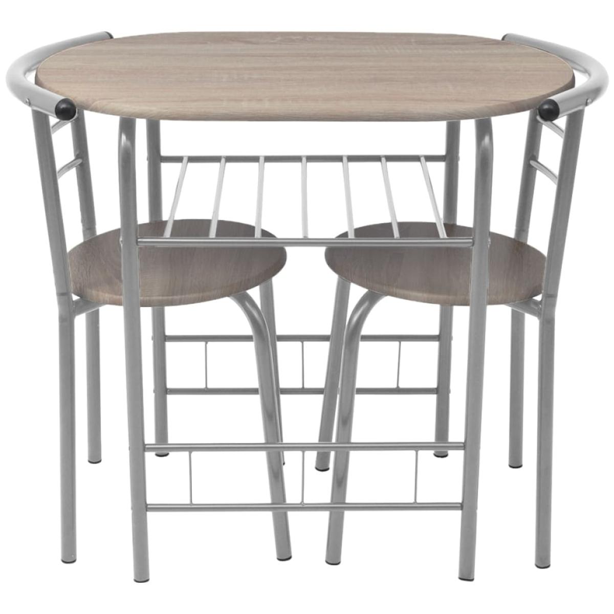 Mesa alta de cocina o bar y taburetes MDF