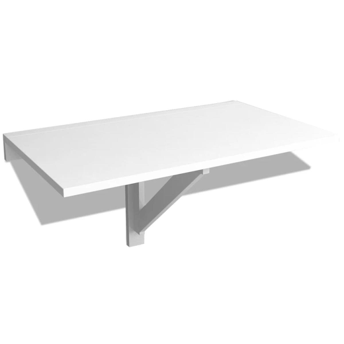Mesa plegable de pared blanca 100x60 cm