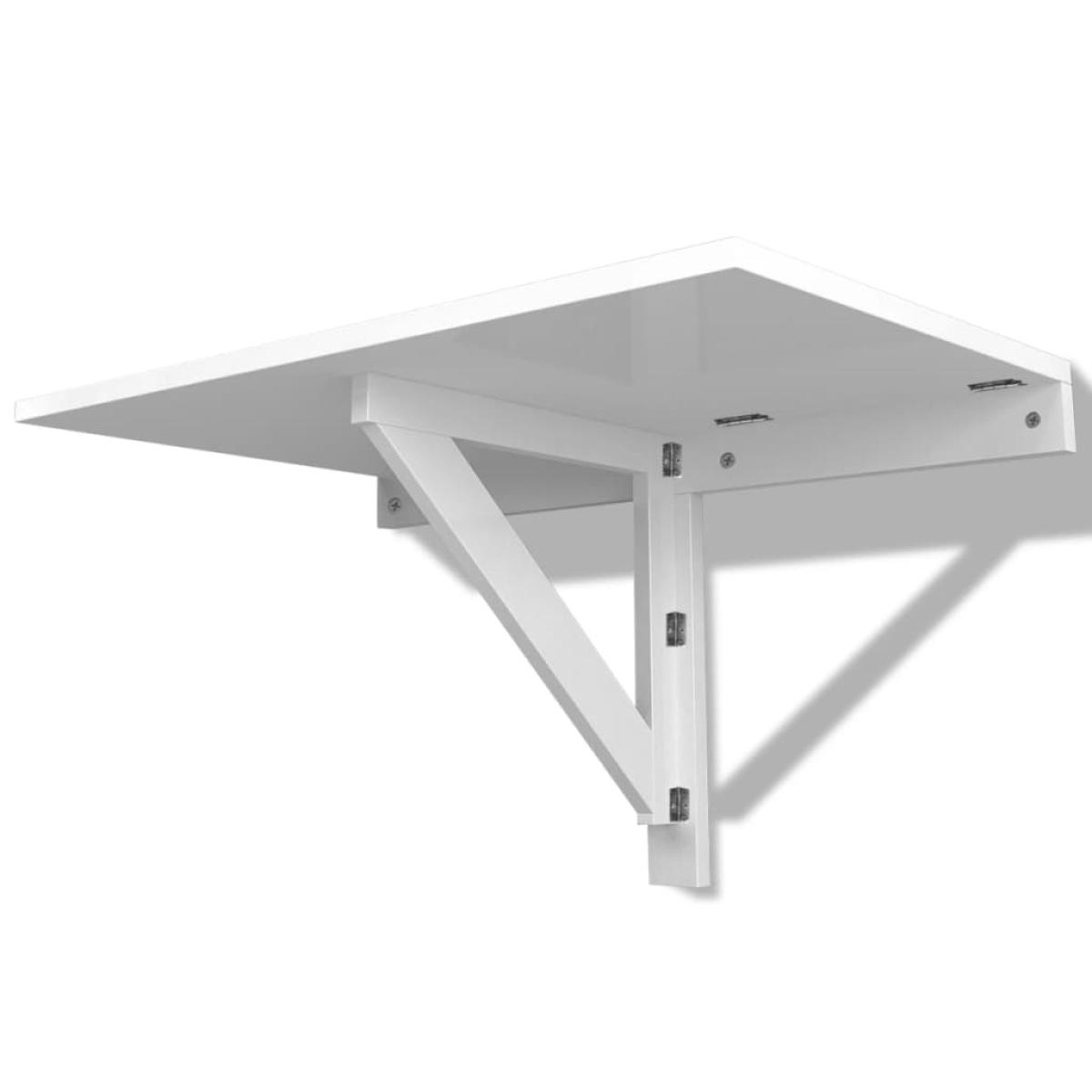 Mesa plegable de pared blanca 100x60 cm
