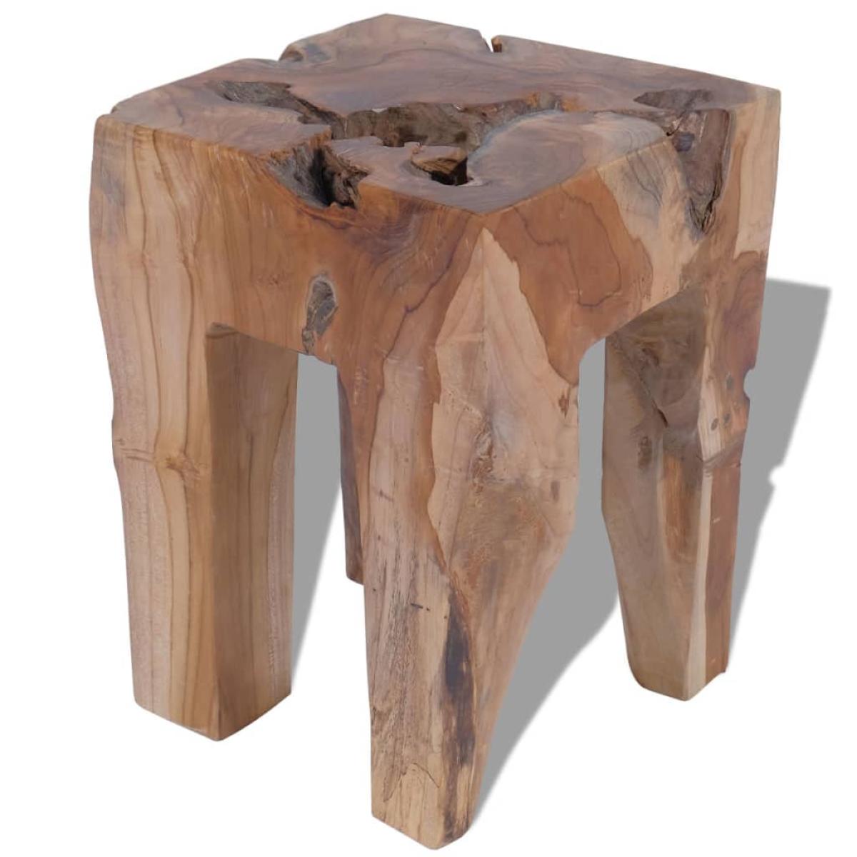 Taburete de madera de teca maciza 
