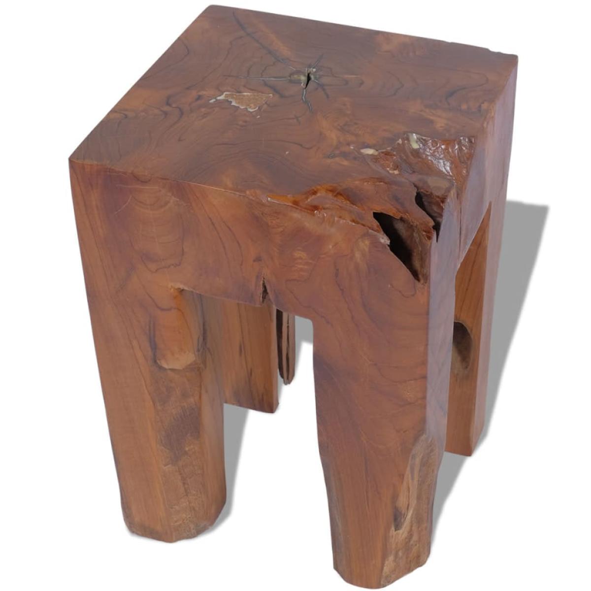 Taburete de madera de teca maciza 