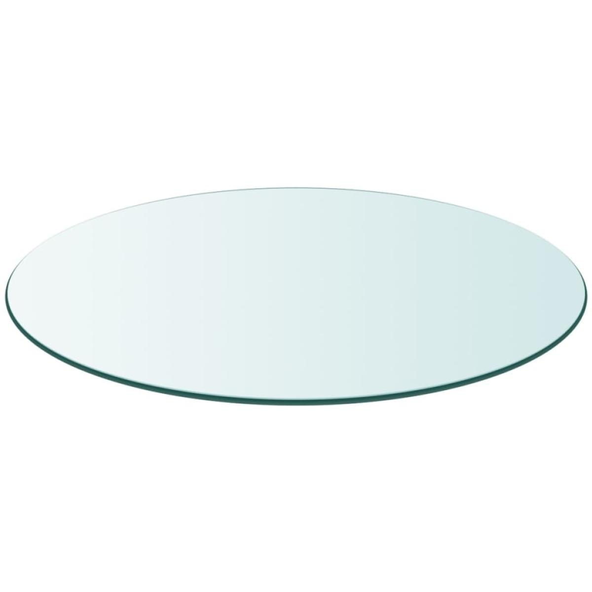 Tablero de mesa de cristal templado redondo 900 mm