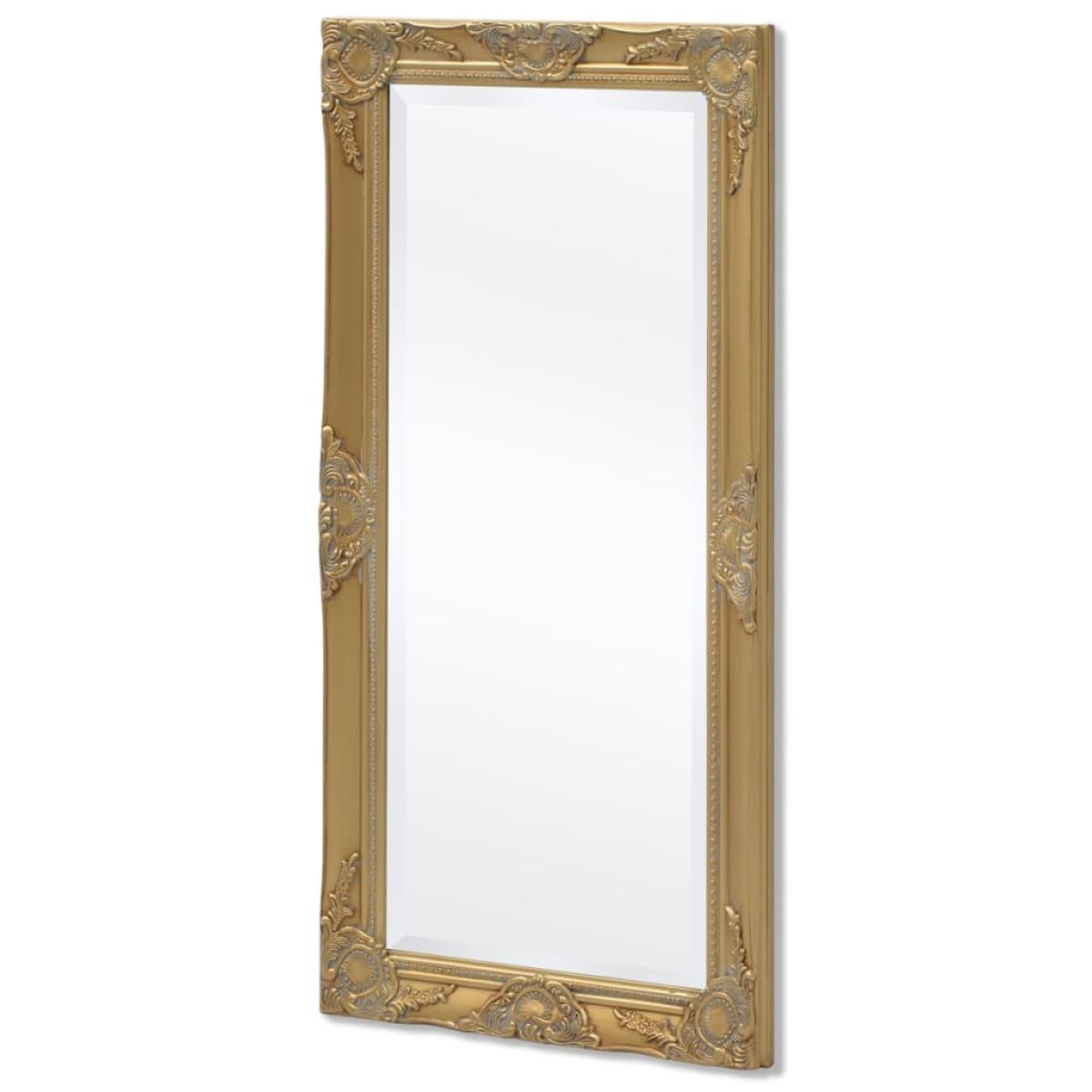 Espejo de pared estilo barroco 100x50 cm dorado