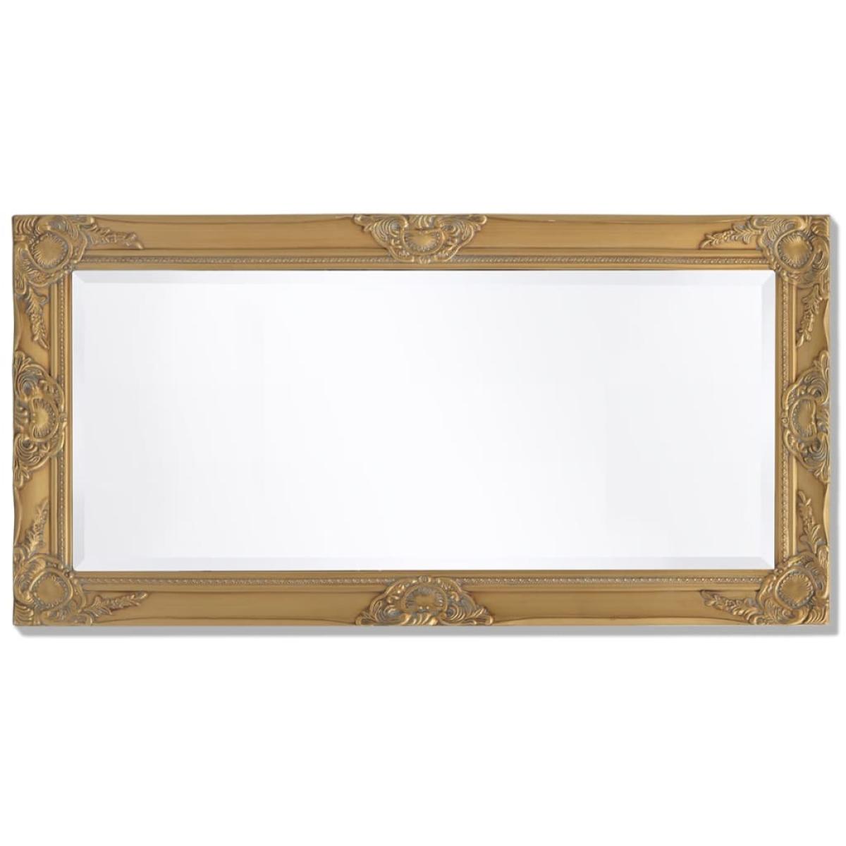 Espejo de pared estilo barroco 100x50 cm dorado