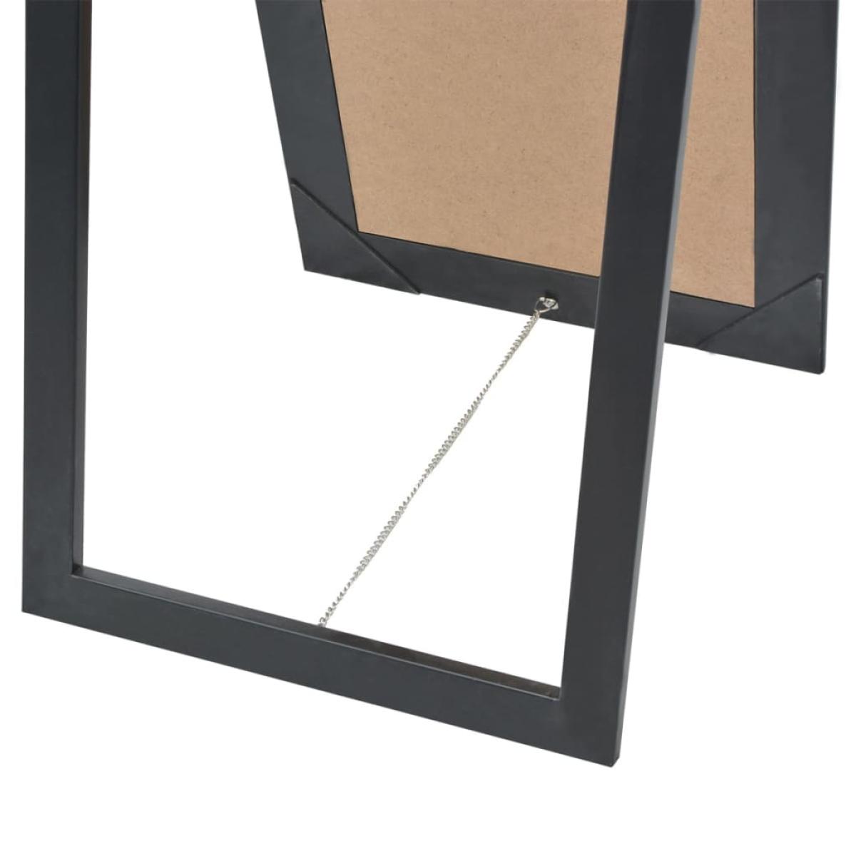Espejo de pie estilo barroco 160x40 cm negro