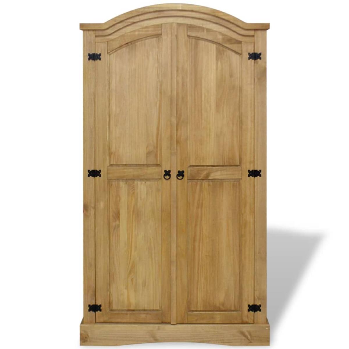 Armario madera de pino Mexicano estilo Corona 2 Puertas