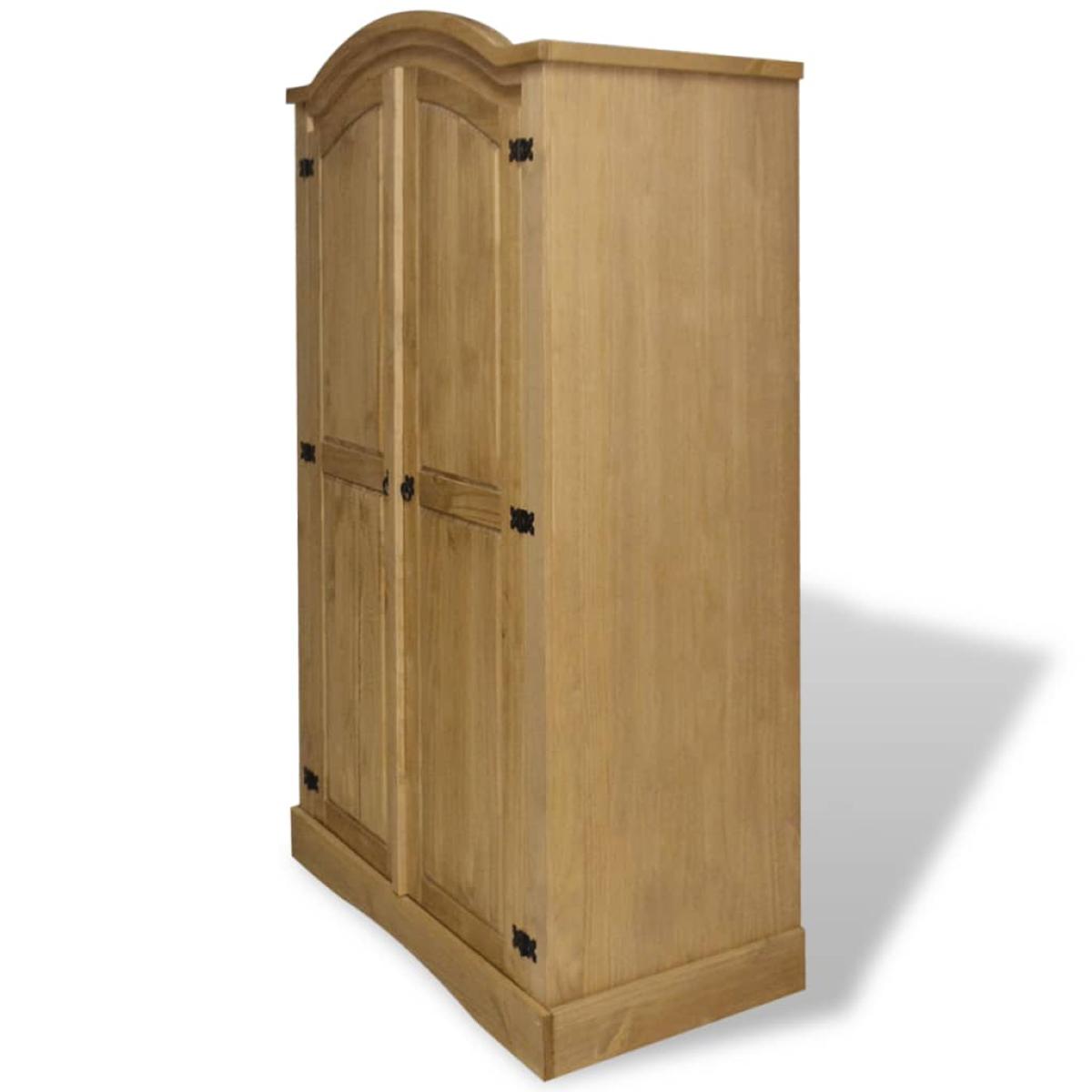 Armario madera de pino Mexicano estilo Corona 2 Puertas