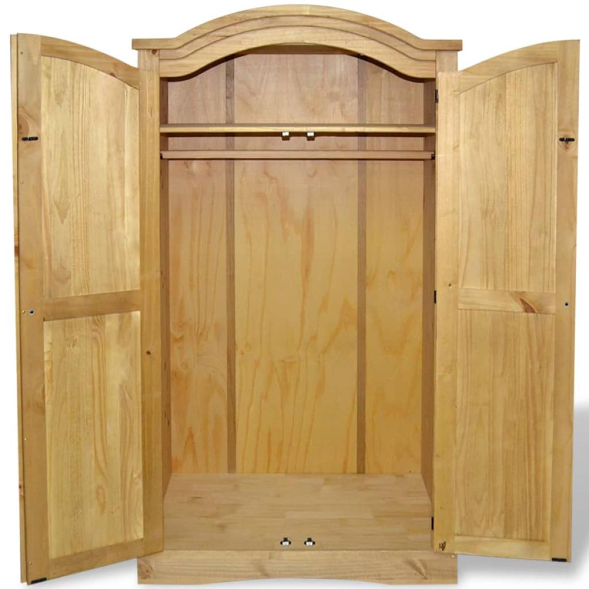 Armario madera de pino Mexicano estilo Corona 2 Puertas