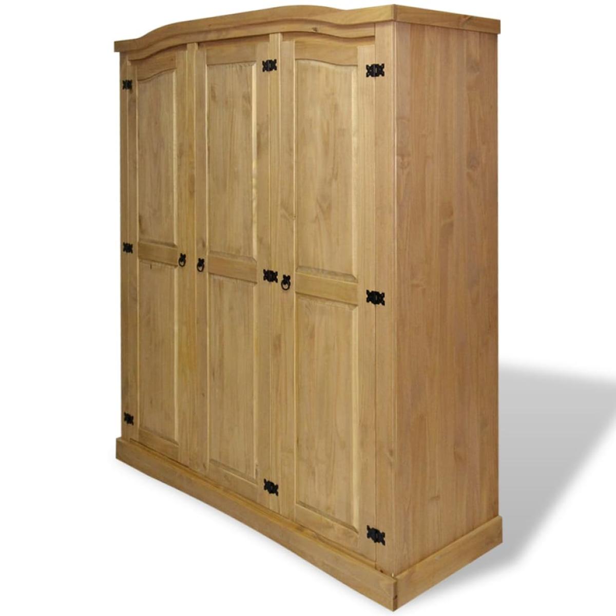 Armario madera de pino Mexicano estilo Corona 3 Puertas