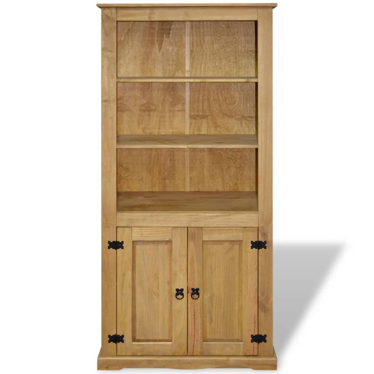 Aparador Corona Range de pino mexicano 80x40x170 cm