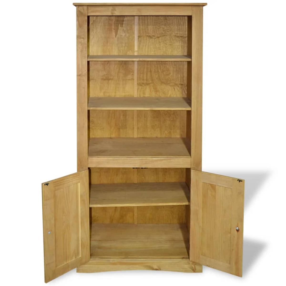 Aparador Corona Range de pino mexicano 80x40x170 cm
