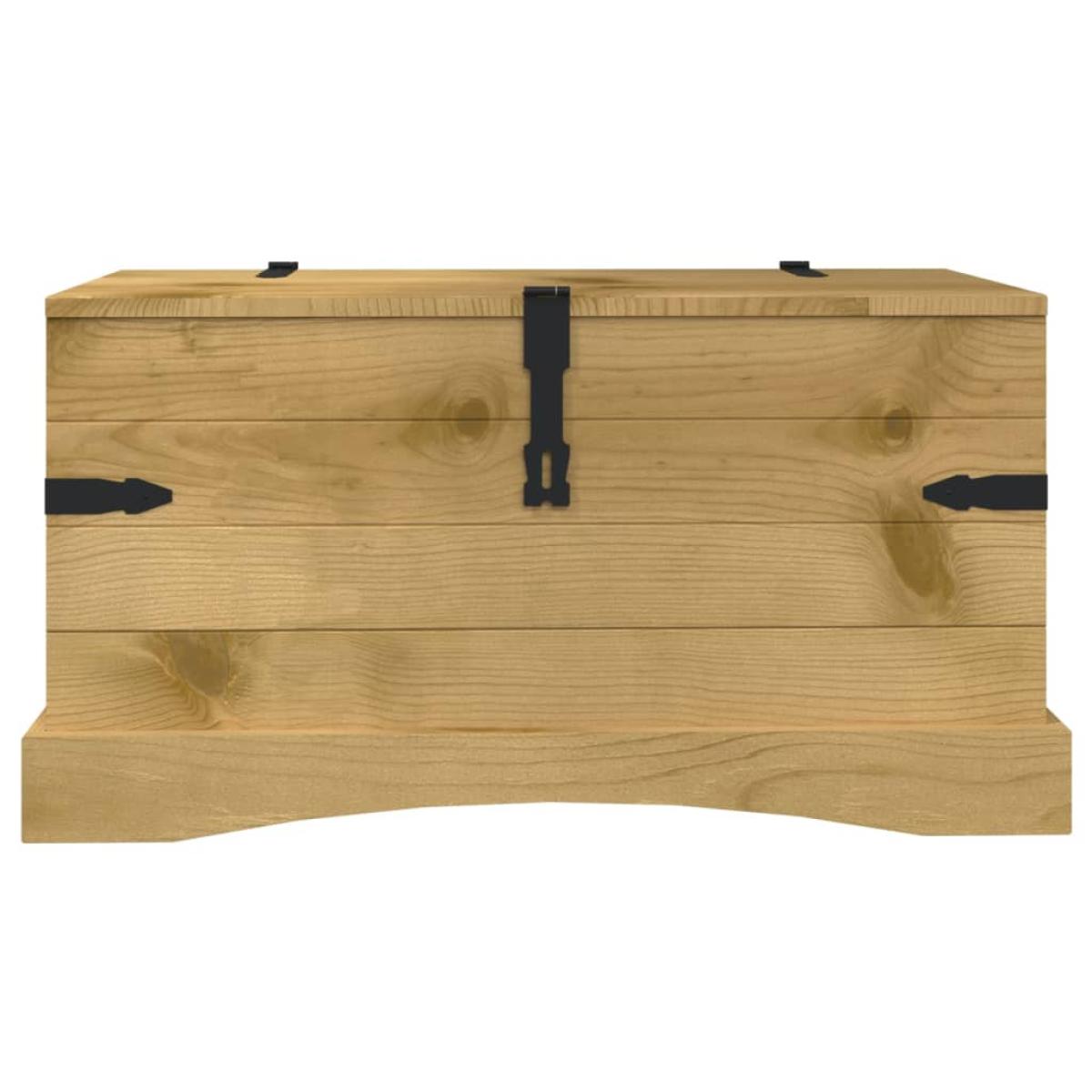 Baúl de almacenaje de madera de pino mejicana Corona Range 91x49,5x47 cm