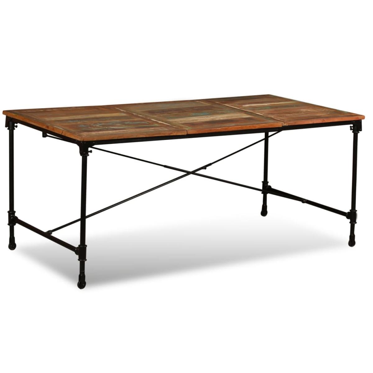 Mesa de comedor de madera maciza reciclada 180 cm               