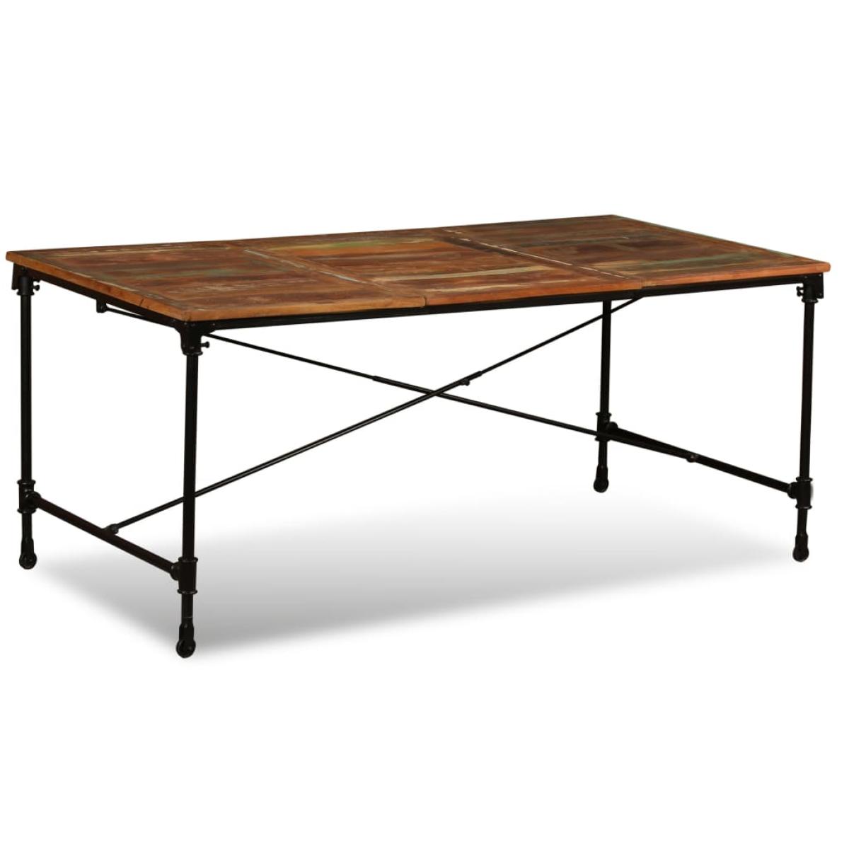 Mesa de comedor de madera maciza reciclada 180 cm               