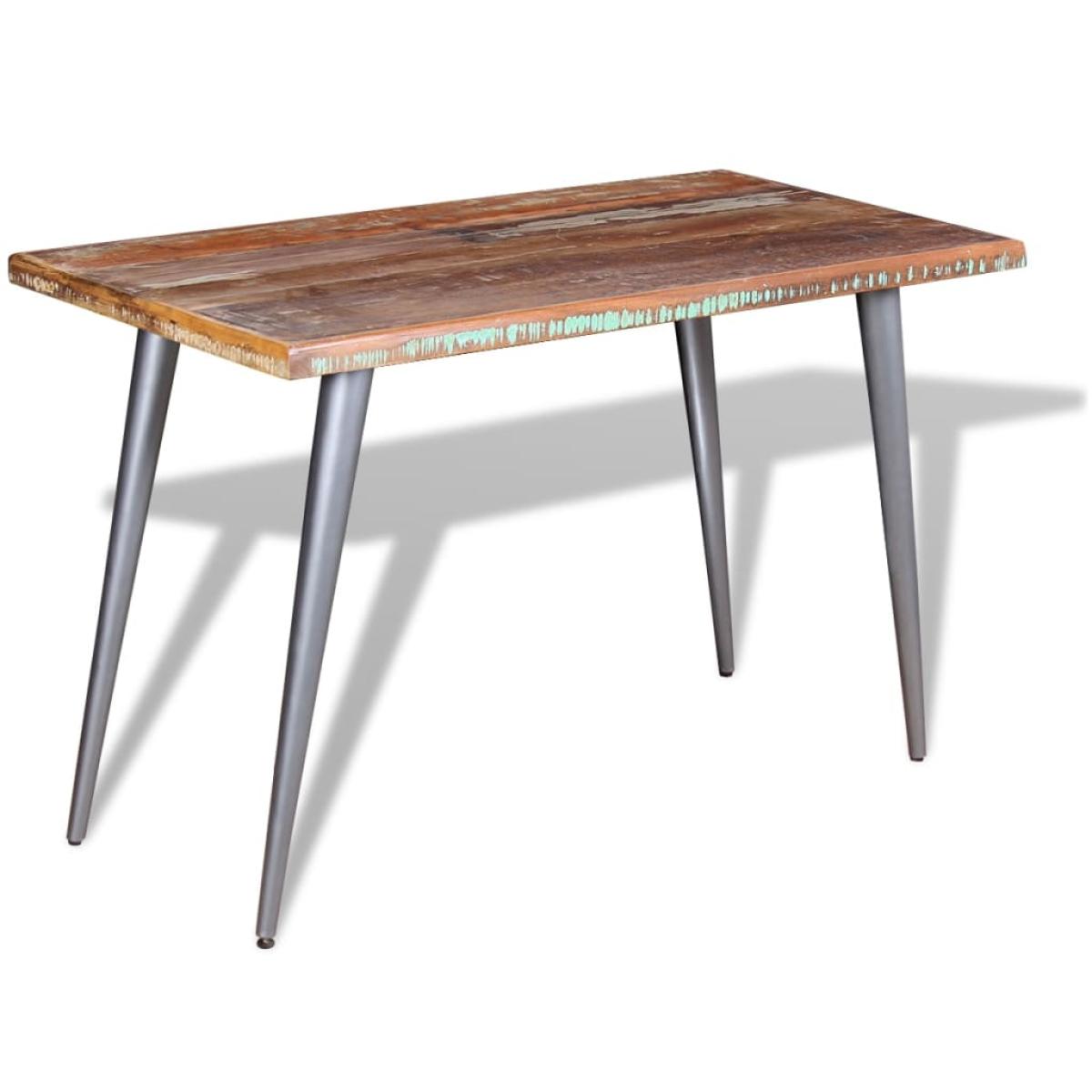 Mesa de comedor madera maciza reciclada 120x60x76 cm