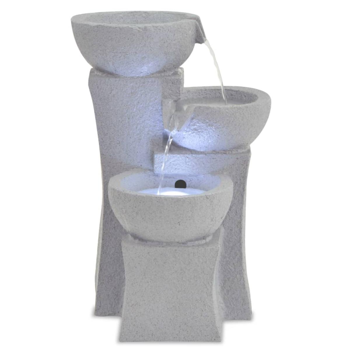 Fuente de agua de interior con LED de poliresina
