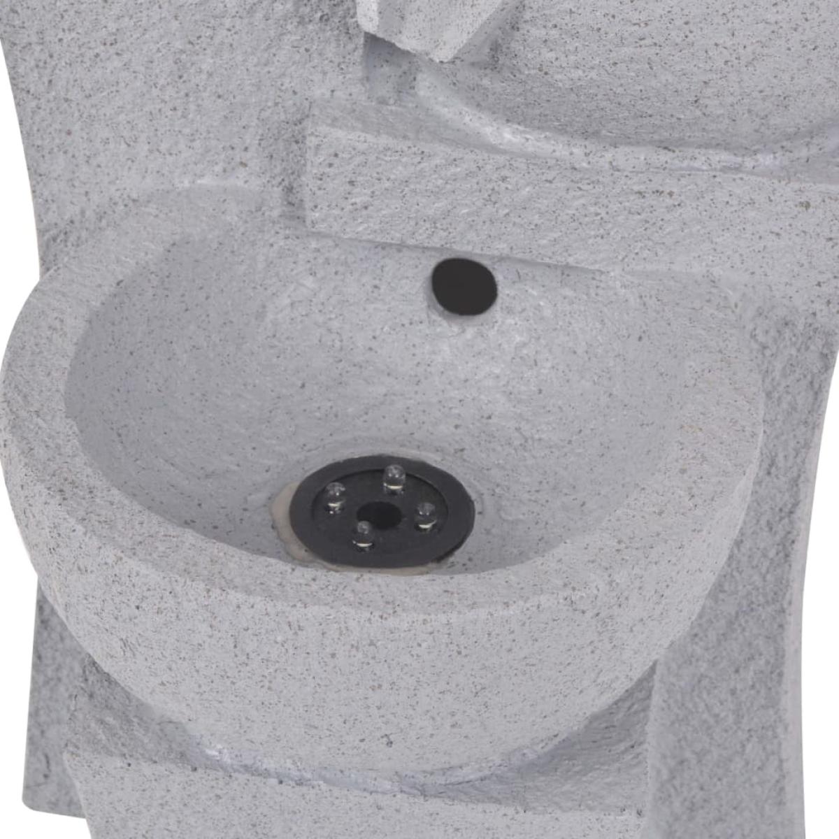 Fuente de agua de interior con LED de poliresina