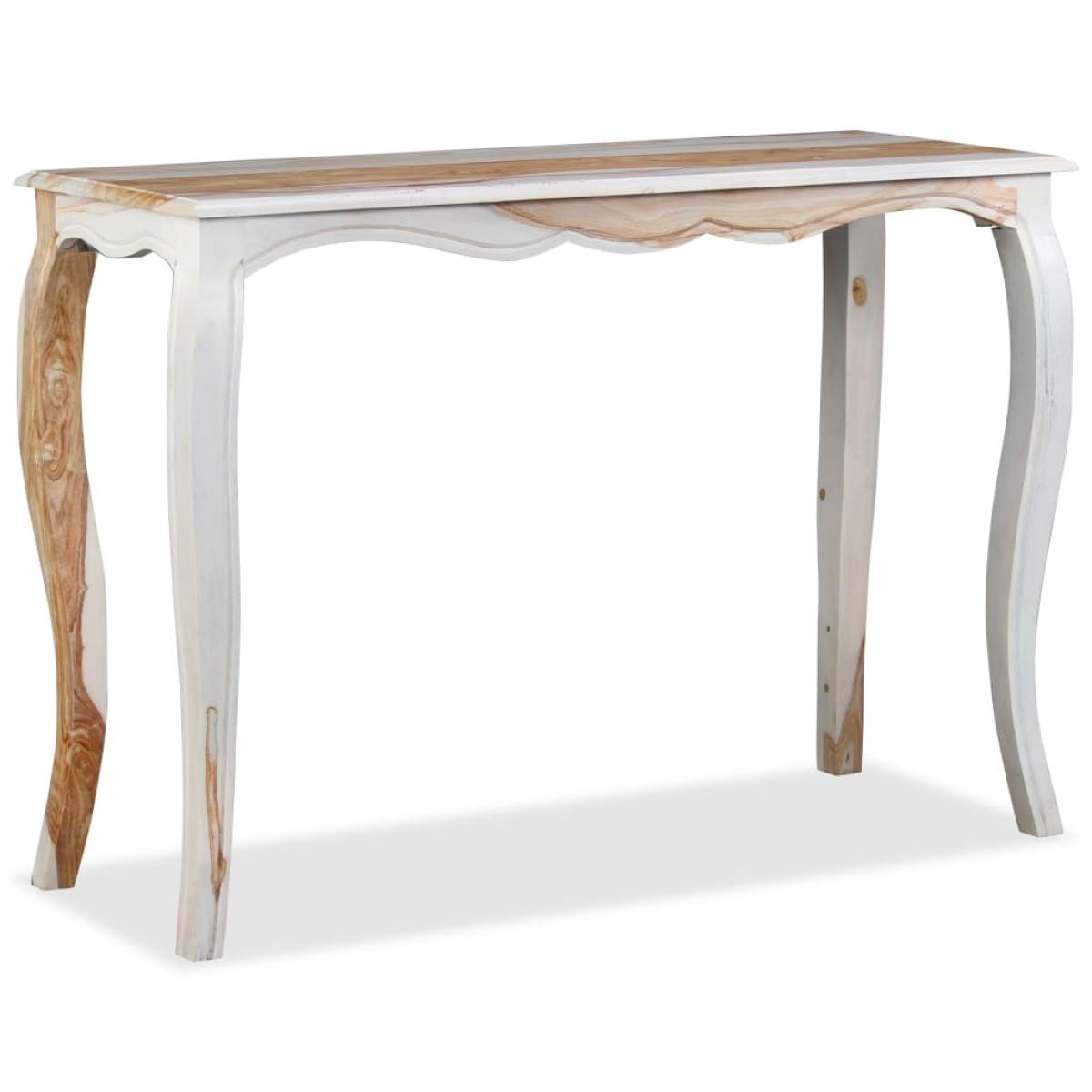 Mesa consola de madera maciza de sheesham 110x40x76 cm
