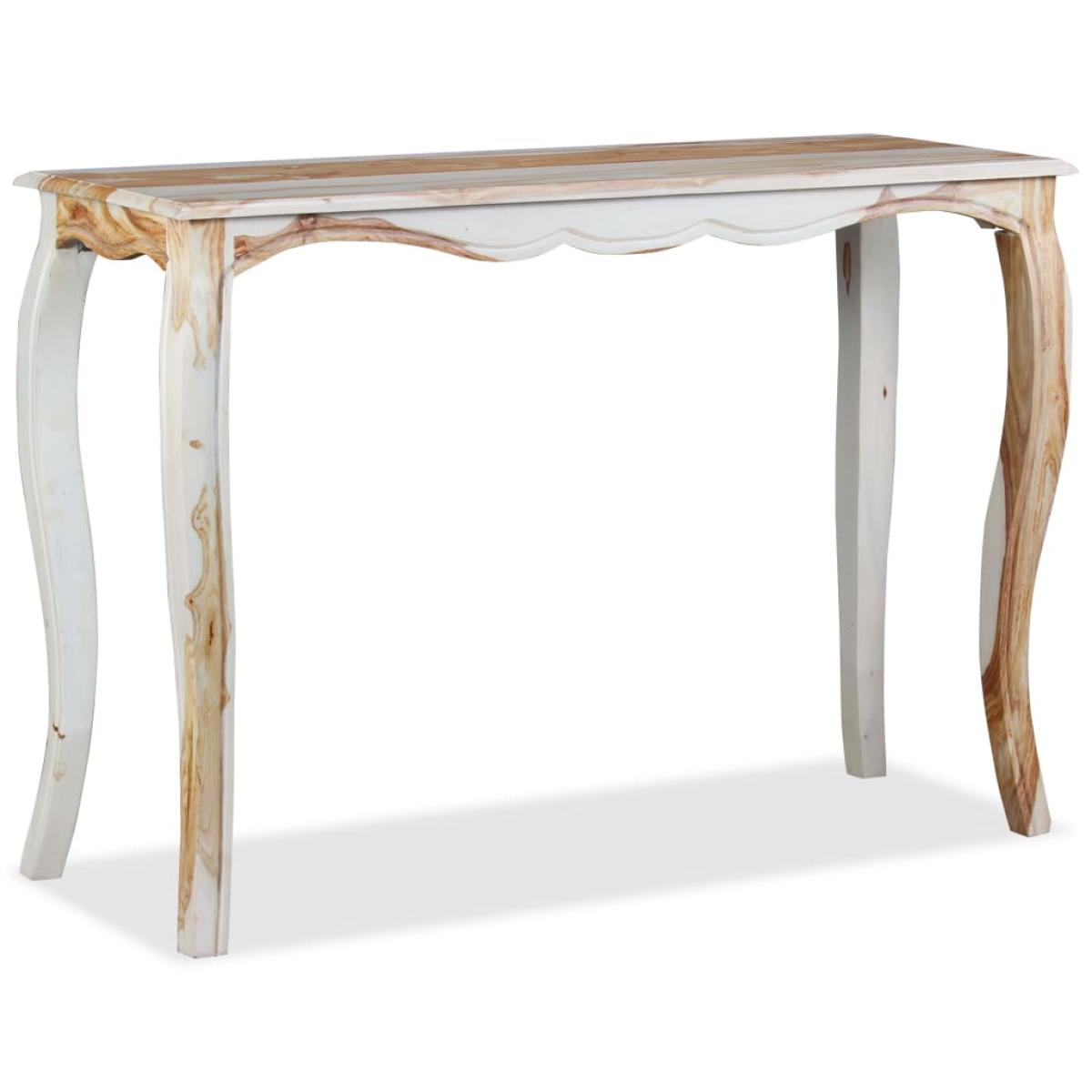 Mesa consola de madera maciza de sheesham 110x40x76 cm