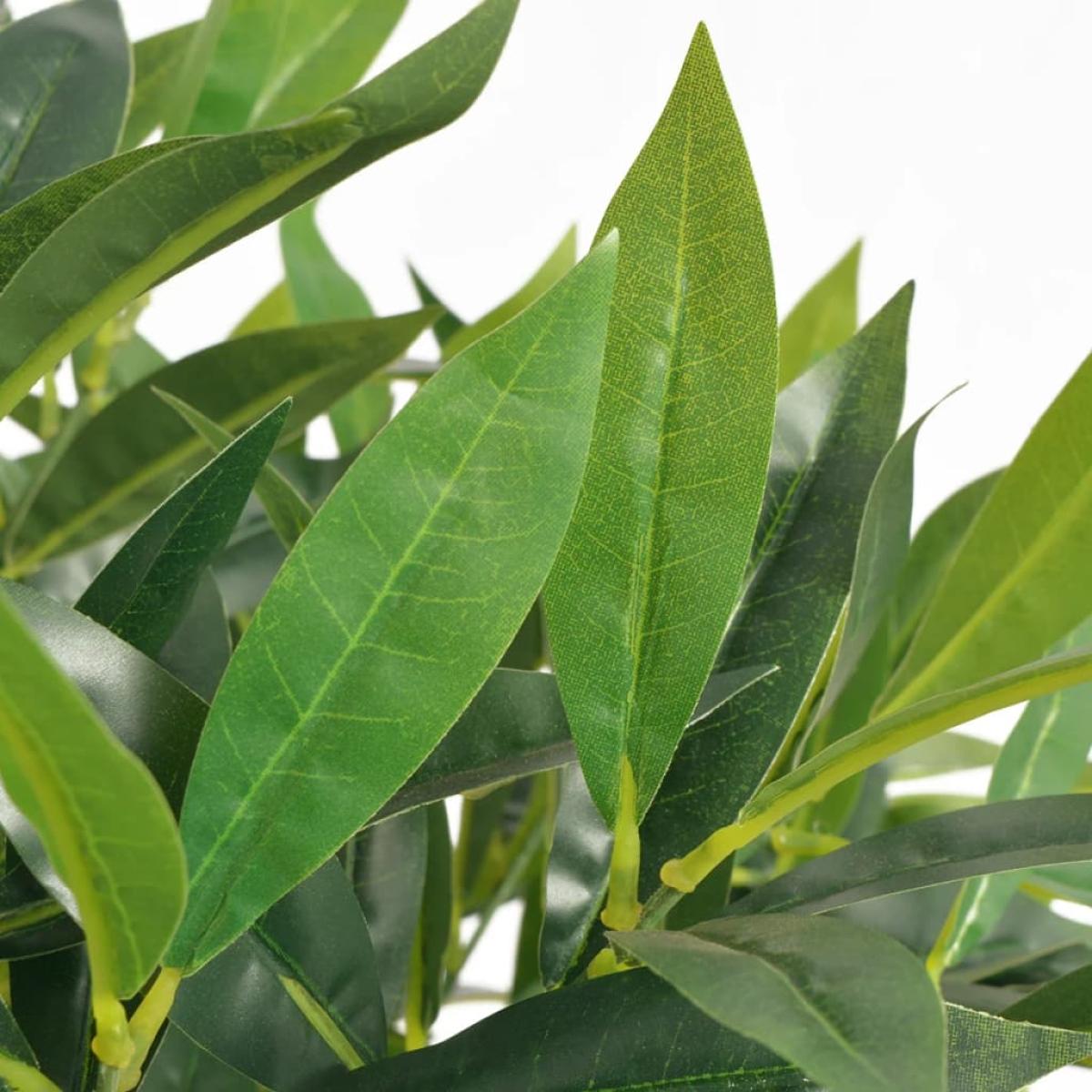 Árbol de laurel artificial con macetero 125 cm verde