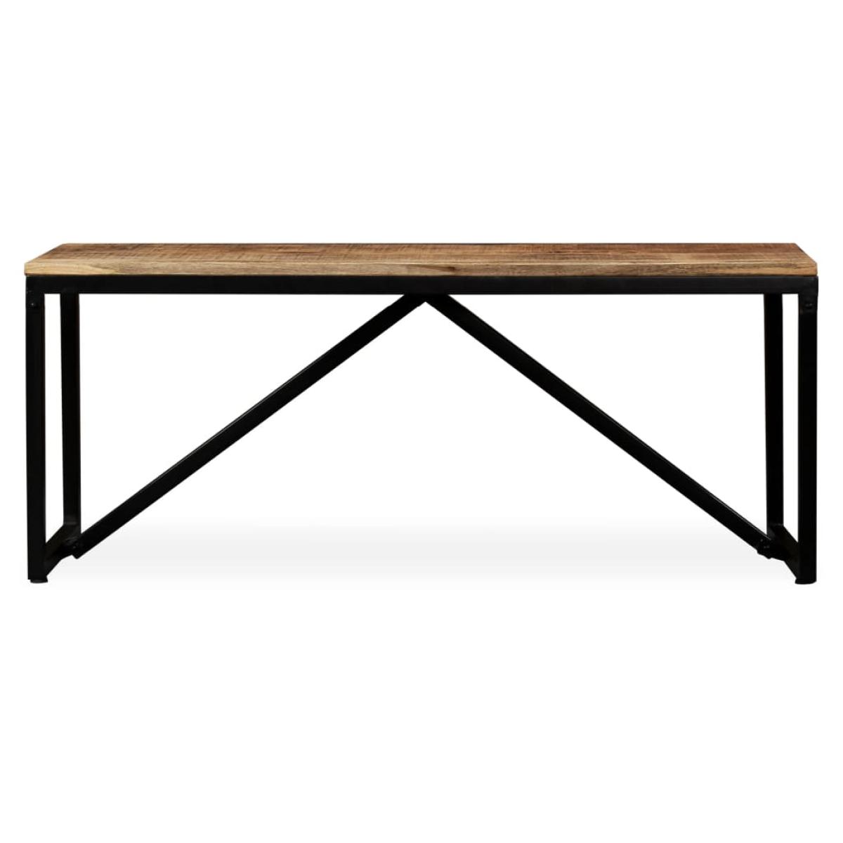 Banco de madera de mango maciza 110x35x45 cm