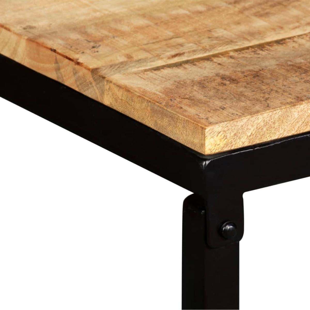 Banco de madera de mango maciza 110x35x45 cm